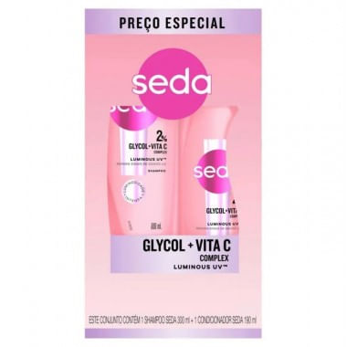 Kit Seda Luminous UV Glycol Shampoo 300ml + Condicionador 190ml